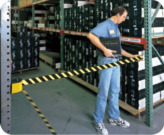 QuickMount Safety Barricade | Lift Truck Supply QuickMount Safety Barricade