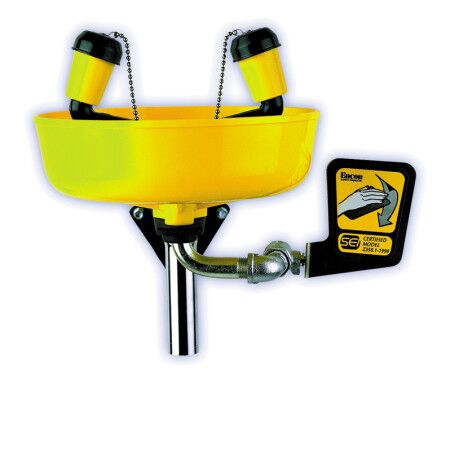 Yellow Bowl Eye Wash | Lift Truck Supply Yellow Bowl Eye Wash Station