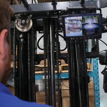 Driver Split View Forklift Camera