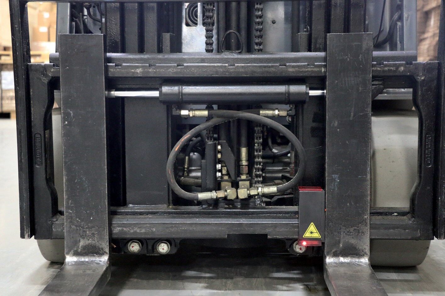 laser guide fork guidance system